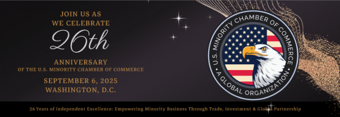 U.S. Minority chamber of commerce 26th anniversary