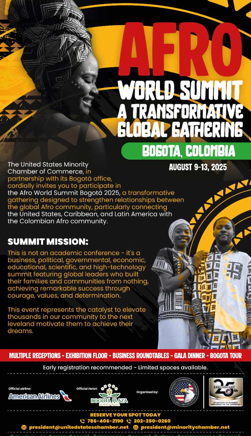 afro world summit bogota, colombia