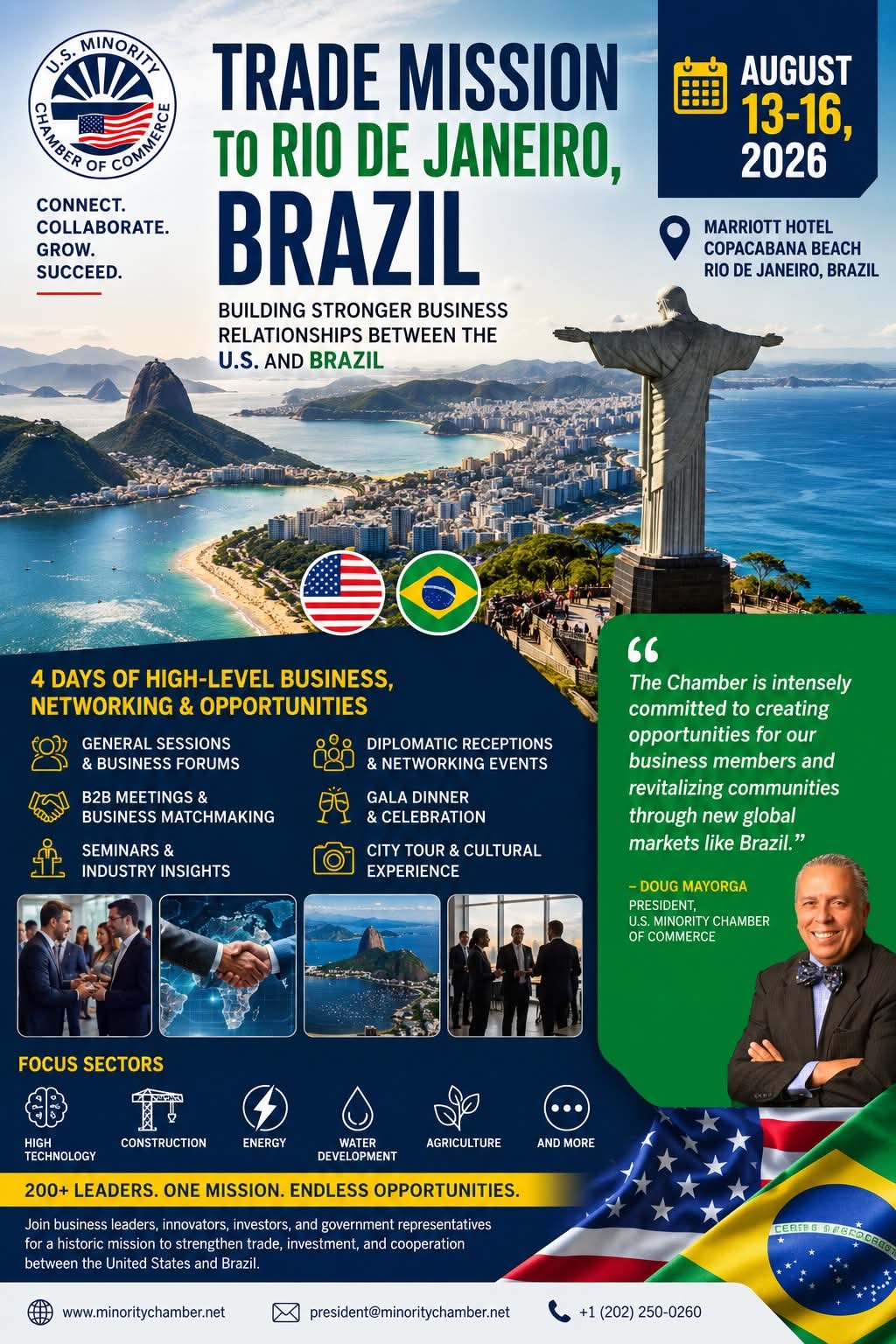 U.S. Minority Chamber of Commerce trade mission to Rio de Janeiro, Brazil