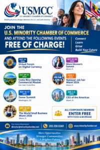 U.S. Minority Chamber announcement supporting the America.gov portal