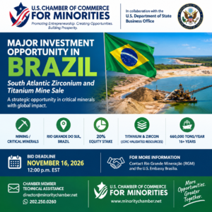 South Atlantic titanium and zircon project opportunity poster