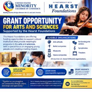 Hearst Foundations — grant opportunity for arts and science institutions