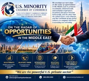 Middle East Opportunity Corridor — U.S. Minority Chamber of Commerce release