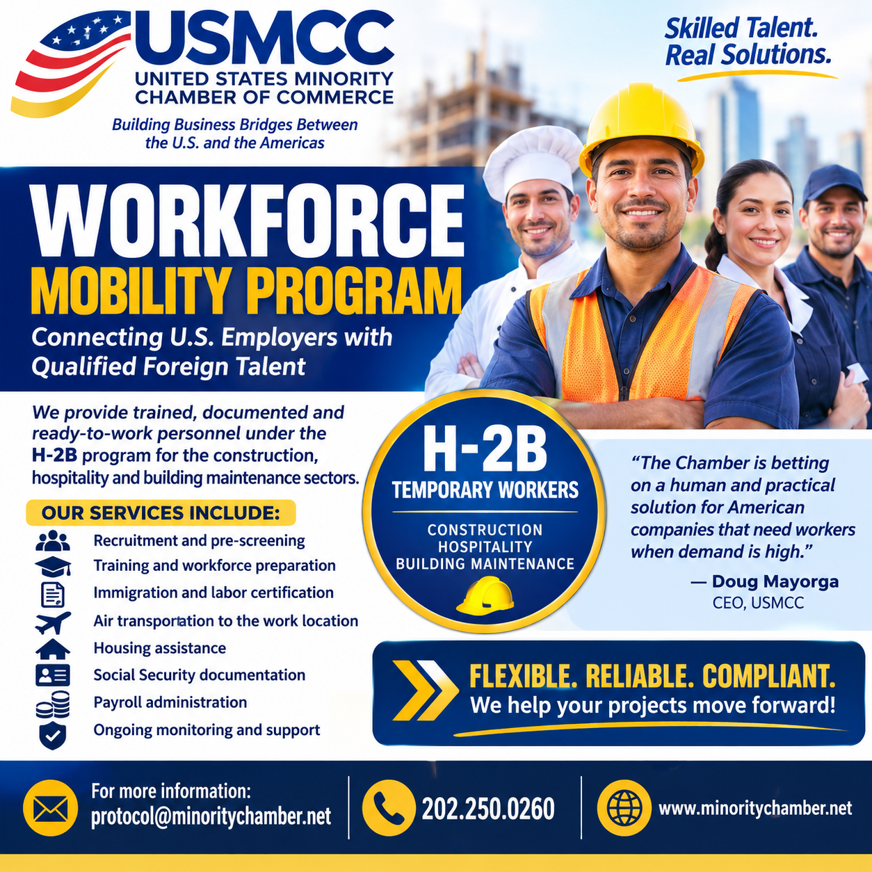 Workforce Mobility Program for U.S. employers with temporary workforce needs