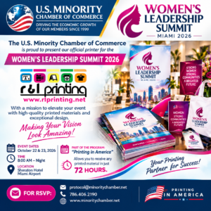 R&L Printing Services — official printing partner for the Women’s Leadership Summit 2026