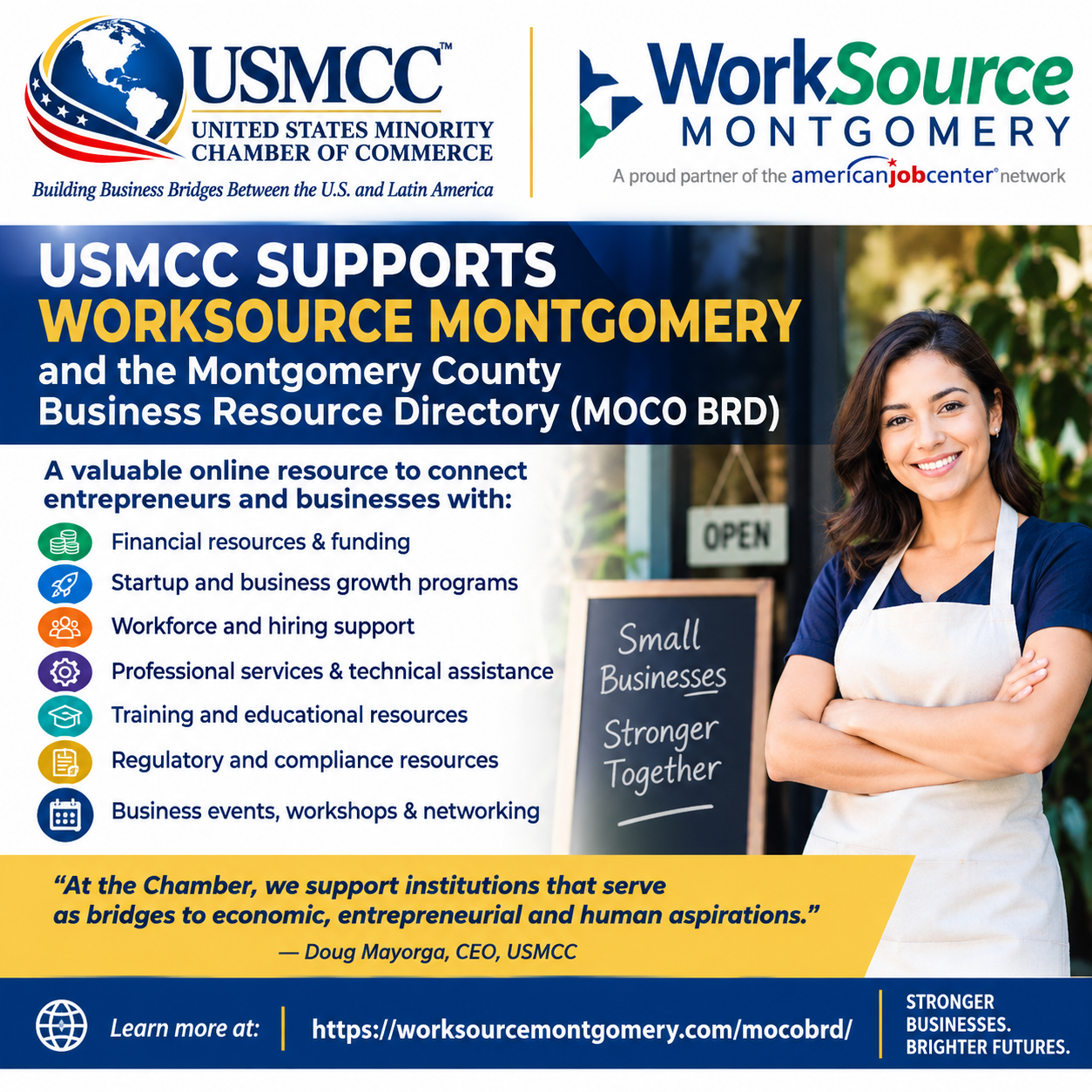 WorkSource Montgomery business resource directory announcement