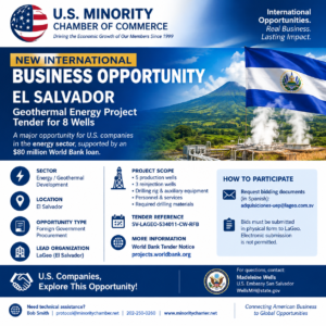 El Salvador geothermal field drilling services tender