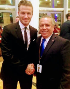 U.S. Minority Chamber of Commerce announcement honoring Sir David Beckham and Lionel Messi